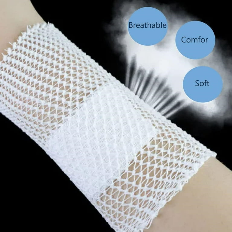 White Net Tubular Webbing,Elastic Wound Dressing Bandage,Stretchable Fix Band Emergency Aid Tubinette,Gauze Wrap Elastic Support Net Bandage,for Wrist Forearm Elbow 2Pcs - Walmart.com White Net Tubular Webbing,Elastic Wound Dressing Bandage,Stretchable Fix Band Emergency Aid Tubinette,Gauze Wrap Elastic Support Net Bandage,for Wrist Forearm Elbow 2Pcs - Walmart.com