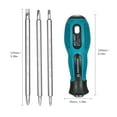 thumbnail image 7 of PENGGONG 4pcs Multi-functional Insulated Screwdrivers Set with Magnetic Two-Way Slotted & Phillips Bits Electrical Work Tools Kit, 7 of 7