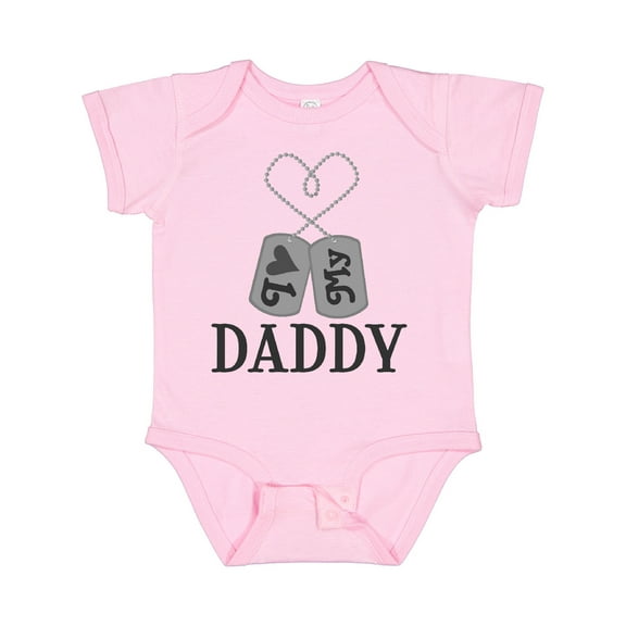 Inktastic Daddy Military Family Childs Boys or Girls Baby Bodysuit