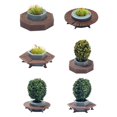 thumbnail image 1 of 1/64 Parterre Model Miniature Flower Bed for Sand Table Architecture Model DIY Projects Miniature Scenes Decoration, 1 of 9