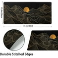 thumbnail image 3 of Golden Line Art Mountain Large Mouse Pad 31.5"x11.8" Extended XXL Moon Mountain Gaming Mouse Pad Nonslip Rubber Base Stitched Edges Laptop Long Computer Keyboard Desk Mat for Home Office Work Gamer, 3 of 6