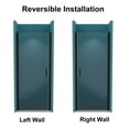 thumbnail image 5 of 36" x 72" Pivot Glass Shower Door Swing Bathroom Shower Door With Handle Frameless Shower Enclosure For Shower Stall Matte Black, 5 of 6