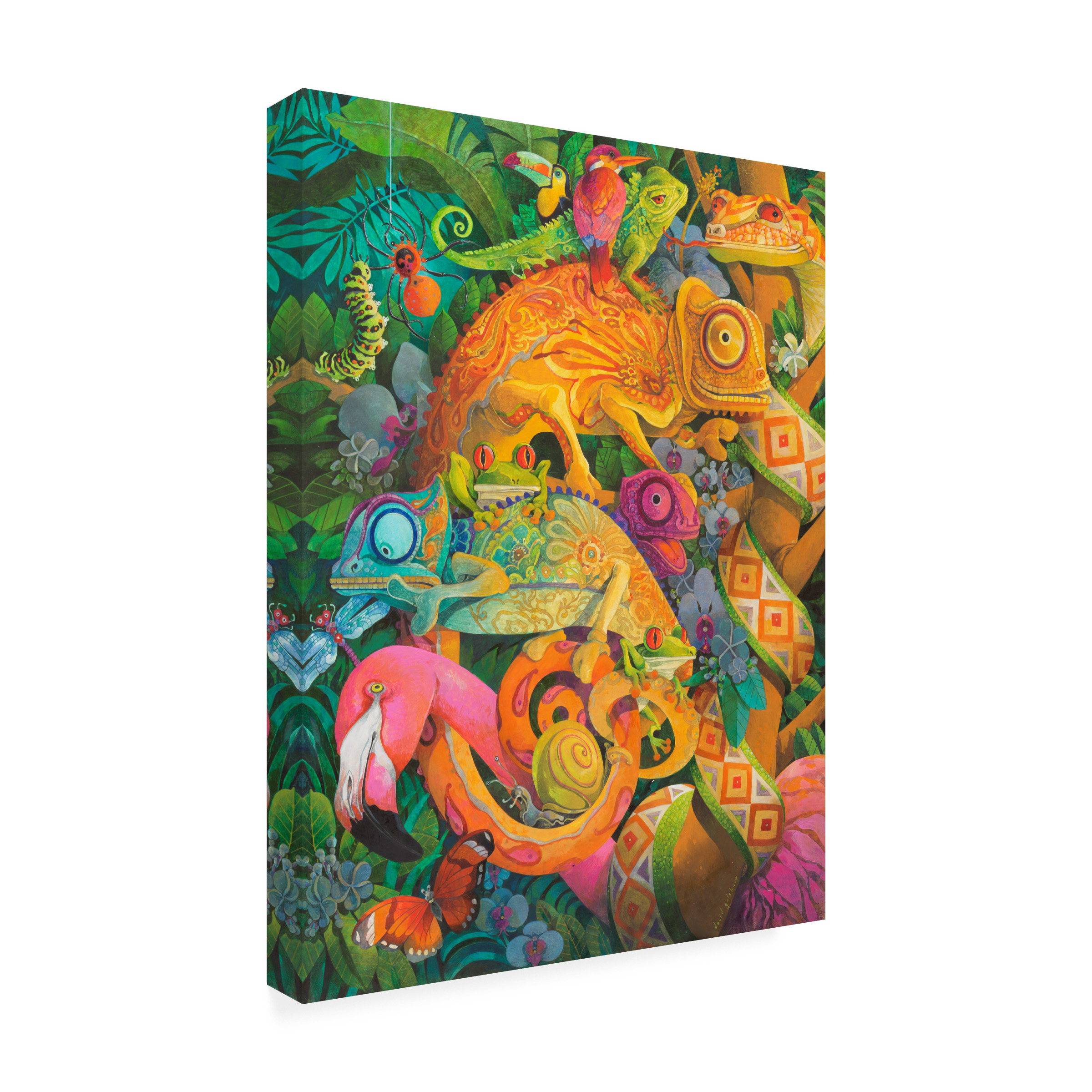 Canvas Wall Art - David Galchutt 'Unlikely Pals' Wall Art for Living Room, Bedroom, or Office DÃ©cor by Trademark Fine Art - 18 x 24 Inches