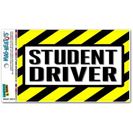Student Driver Warning Automotive Car Refrigerator Locker Vinyl