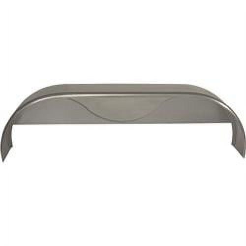 Tow Zone 49081 Tandem Round Steel Fender with Teardrop Fits Tandem 14 inch Tires, 66 x 9 x 19 inch