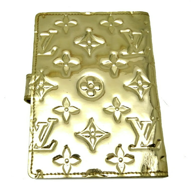 Louis Vuitton Monogram Miroir Agenda PM Ladies Notebook Cover R20962 PVC Gold, Women's