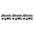 thumbnail image 4 of Adhesivo de pared Cateissary PVC Decoración Art Decals Cocina Negro 52x30cm, 4 of 6