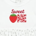 thumbnail image 4 of Inktastic Sweet One Strawberry Birthday Girls Baby Dress, 4 of 5