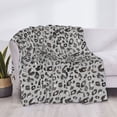 thumbnail image 3 of Yiaed Wild Animal Leopard Print Print Blanket Throw Blanket Soft Cozy Flannel Blanket for Home Bed Sofa Couch Chair-50"x40", 3 of 6