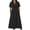 Black Dress, variant on Miluxas Women's V Neck Bow Tie Front Midi Dress Short Sleeve A Line Loose Flowy Lounge Dress with Pockets Daily Work Vacation Outfits for Summer White