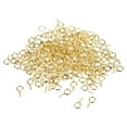 thumbnail image 1 of 200uds Tornillo Ojo Pasadores Ganchos Mini Ojales Roscados Unique Bargains Dorado Tono 6,5x13x1,2mm Autorroscante, 1 of 5