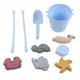 thumbnail image 1 of Baby Silicone Beach Toys, Sand Toy Set Including Silicone Bucket, Animal Model, Sand Shovel and Blue String, 1 of 4