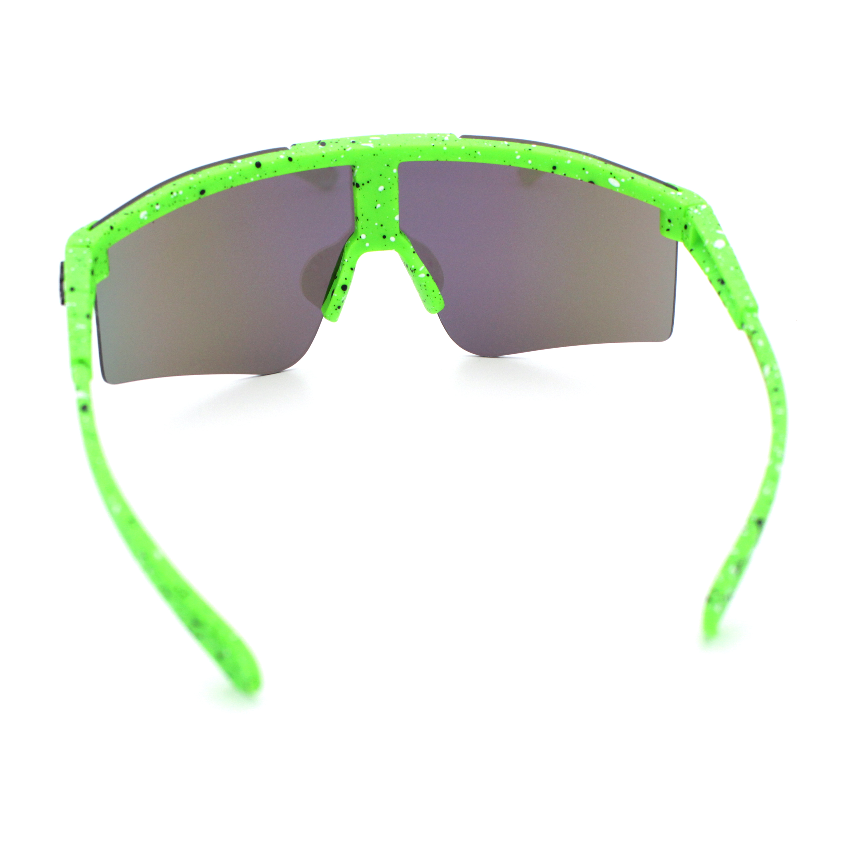 Xloop Boys Child Size MTB Shield Color Mirror Rimless Plastic