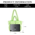 thumbnail image 3 of LinYooLi Puffer Tote Bag for Women, Soft Fluffy Handbags Purse Light Down Cotton Padded Quilted Tote Bag, 3 of 7