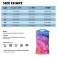 thumbnail image 6 of Fuzoiu Rainbow Glitter Cute Print Men's Sleeveless T-shirt,Sleeveless Tee Shirts,Quick-Dry Athletic Tank Top for Gym, Running, Sports & Outdoor Activities-Small, 6 of 7