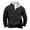 Black, variant on Quinlirra Mens Sweatshirts Hoodies Men Casual Fashion Stand Collar Color Block Zipper Pullover Long Sleeve Tops Sweatshirt