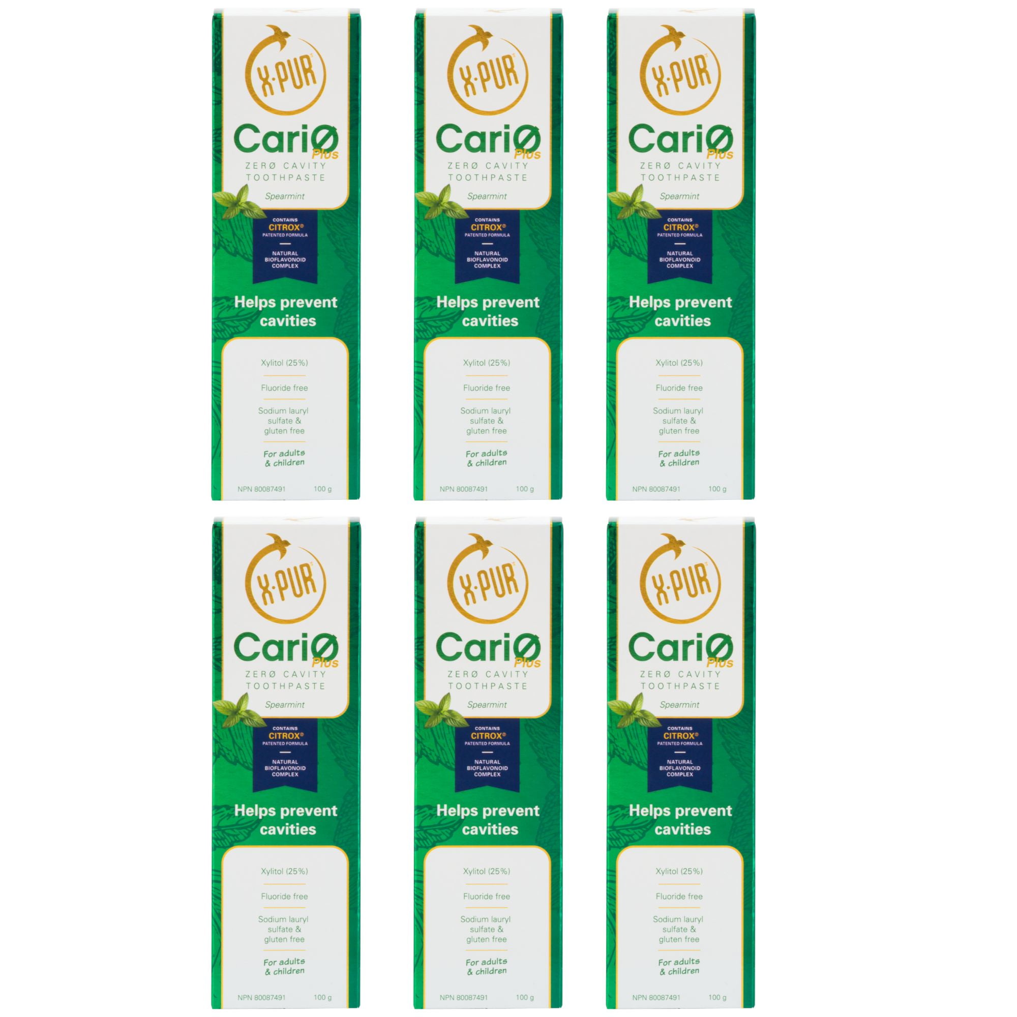 X-PUR CariØ Plus Tooth Paste 25% Xylitol & Citrox - Mint Flavor ...