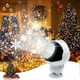 thumbnail image 4 of Wosthever El proyector LED portátil crea una atmósfera festiva con tema de astronauta, alimentación USB, hogar navideño Iluminación navideña copo de nieve blanco, 4 of 6