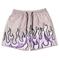 thumbnail image 4 of Sakmal Board Mens Shorts Bermuda Casual Beach 7 Inch Purple Graphic Mens Shorts 3XL, 4 of 4