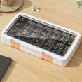 thumbnail image 3 of YAOMOBB Pill Container Transparent Weekly Organizer Box Large Capacity Sealed and Date proof, 3 of 6