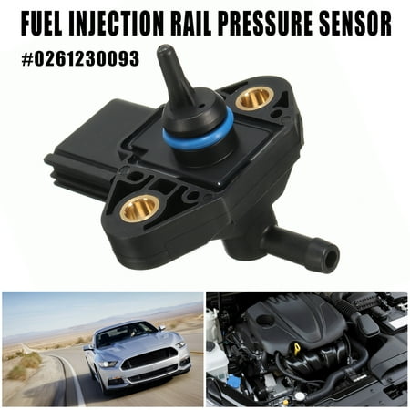 Grtsunsea 4 Pin Black Car Fuel Injection Rail Pressure Sensor for Ford Lincoln Mercury #0261230093 3F2Z9G756AC