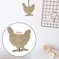 thumbnail image 3 of Adornos colgantes de Pascua DIY: Rodajas de madera para decorar el hogar y centros de mesa Gallo, 3 of 9