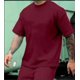 thumbnail image 4 of Playera Hombre Oversized Manga Corta Relajado Pure Color Pop, 4 of 5