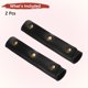 thumbnail image 4 of Uxcell 2Pcs Funda de Cuero con 3 Broches Metálicos para Maletas, Negro, 4 of 7