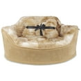 thumbnail image 3 of Precious Tails Faux Fur Princess Pet Bed with Plush Bone Pillow, 3 of 8
