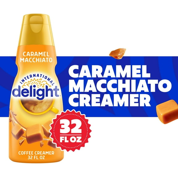 International Delight Caramel Macchiato Coffee Creamer, 32 fl oz Bottle