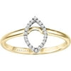 Keepsake Charming Marquise Diamond Accent Enhancer Ring in 10kt Yellow Gold