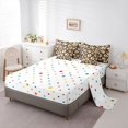 thumbnail image 3 of Homewish Vintage Dog Paws 7pcs Queen Bedding,Classic Brown Leopard Print Bedding Comforter Set Queen,Polkadot Reversible, 3 of 8