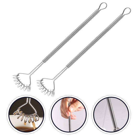 NUOLUX Stainless Steel Coffee Mixing Tool Set, 2 Pieces, Drink Preparation Kitchen Utensils for and Home Use