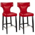 thumbnail image 1 of CorLiving Kings Studded Bonded Leather Barstool, 1 of 4