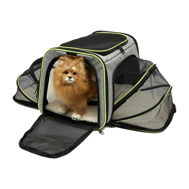 Amdohai Portable Pet Carrier Bag With Zip Handle Pockets Cat Carrier