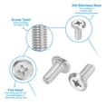 thumbnail image 3 of Uxcell Tornillos Phillips de Cabeza Redonda, Paquete de 32 M6-1 x 15mm Acero Inoxidable 304 18-8 Con Rosca Completa, 3 of 7