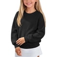 thumbnail image 7 of Atogsazn Kids Girls Knitted Sweater Childrens Casual Long Sleeve Pullover Sweaters Fall Winter Tops Clothes Black 11-12 Years Fashion, 7 of 7