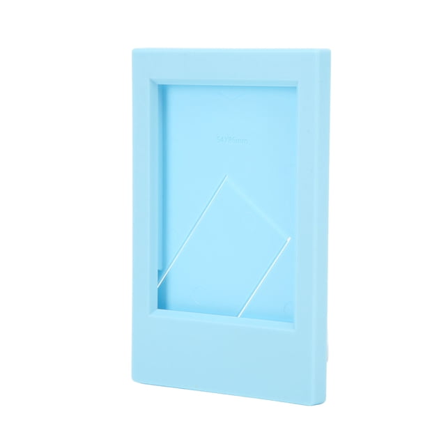 Photo Frame, Decorative ABS PP Rectangle Stand Photo Frame Classical Reusable For Bedroom Sky Blue