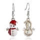 thumbnail image 4 of Pendientes navideños de botón, regalo de Navidad, joyería para mujer monigote de nieve, 4 of 9