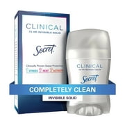 Secret Clinical Invisible Solid Deodorant Completely Clean 1.6 Ounce (3 Count)