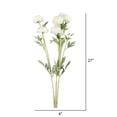 thumbnail image 3 of Vickerman FR190101 27 in. White Daisy Spray, 3 of 3