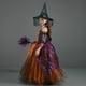thumbnail image 5 of Disfraz de bruja de Halloween para niñas, Cosplay de bruja malvada, Purim, fiesta de carnaval, Navidad, vestido de tutú para niños pequeños, vestido de Graduación, 5 of 5