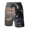 thumbnail image 4 of Fotbe Black Dragon Cliff Dawn Trajes de Baño Estampados para Hombre, Shorts de Verano de Secado Rápido, Ropa de Playa, Bañadores-Medium, 4 of 6