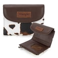 thumbnail image 6 of Wrangler Purses for Women Small Wallets Money Organizers Trifold Clutch Purse Fashion Credit Card Cash Wallet, COW-Brown, 6 of 6
