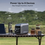 Dabbsson Portable Power Station, 1008Wh LiFePO4 (Lfp) Battery, 1200W AC Output, Solar Generator for Home Backup, Outdoor Camping&RV