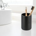 thumbnail image 7 of Sleek Matte Black Bathroom Tumbler - Polyresin Toothbrush Holder, Sophisticated Design for Refined Bath Decor, 7 of 7