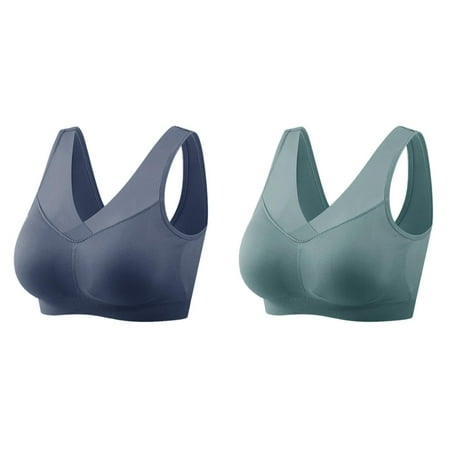 2-Pack Women s Comfortable And Thin Summer Bra Beautiful Back Tank Top No Steel Ring Bra Bra for Women Womens Bras Push up Running One Shoulder Sports Bra Womens Bras Comfortable Packs
