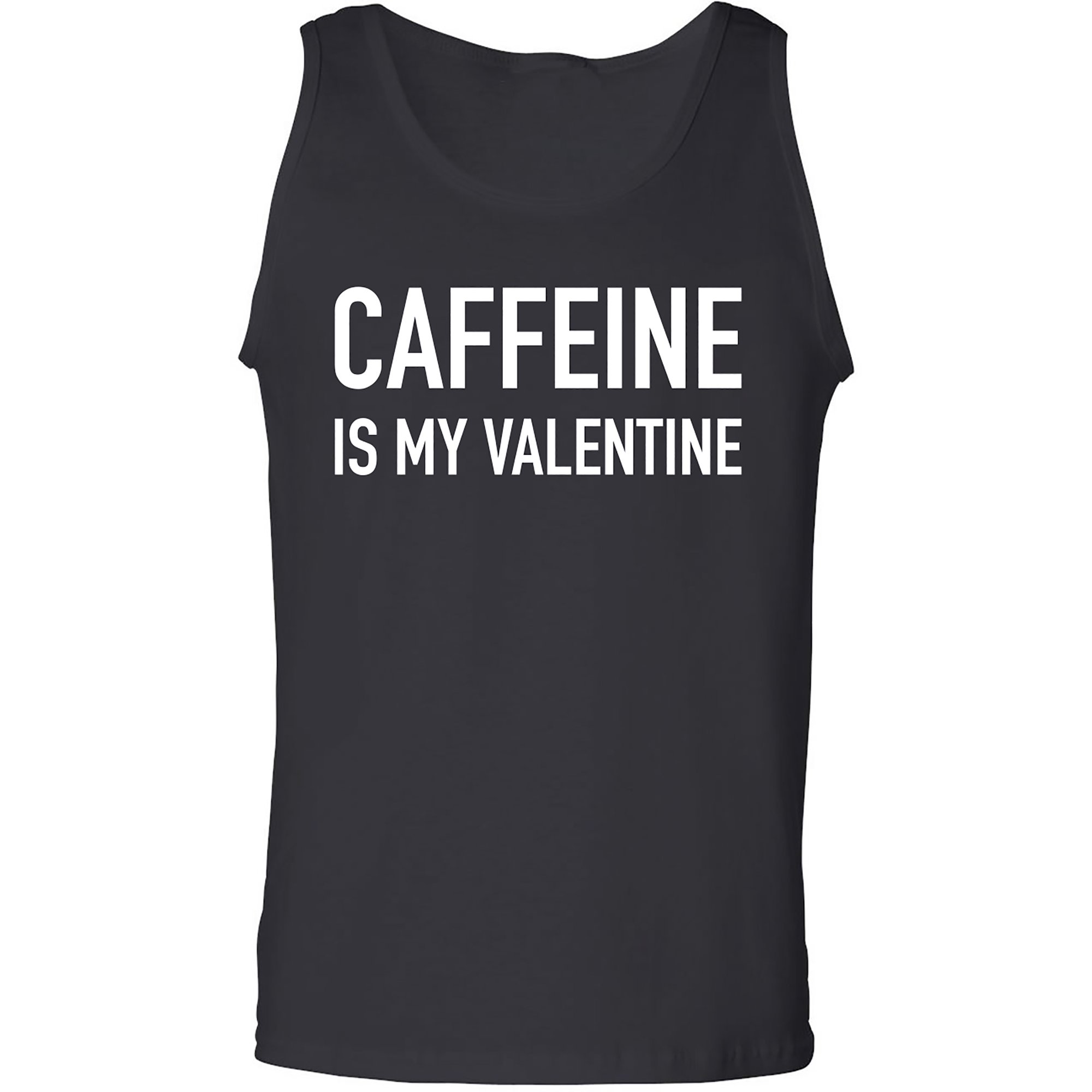Caffeine Is My Valentine Adult Tank Top