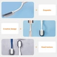 thumbnail image 5 of Bathroom Cleaning Brush Long-handled Shoe Cup Laundry Clothes Hanging White Plastic 3 Pieces, 5 of 6