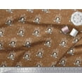 thumbnail image 3 of Soimoi Brown Poly Georgette Fabric Women & Shopping Mall Modern Style Print Fabric by Yard 52 Inch Wide, 3 of 3